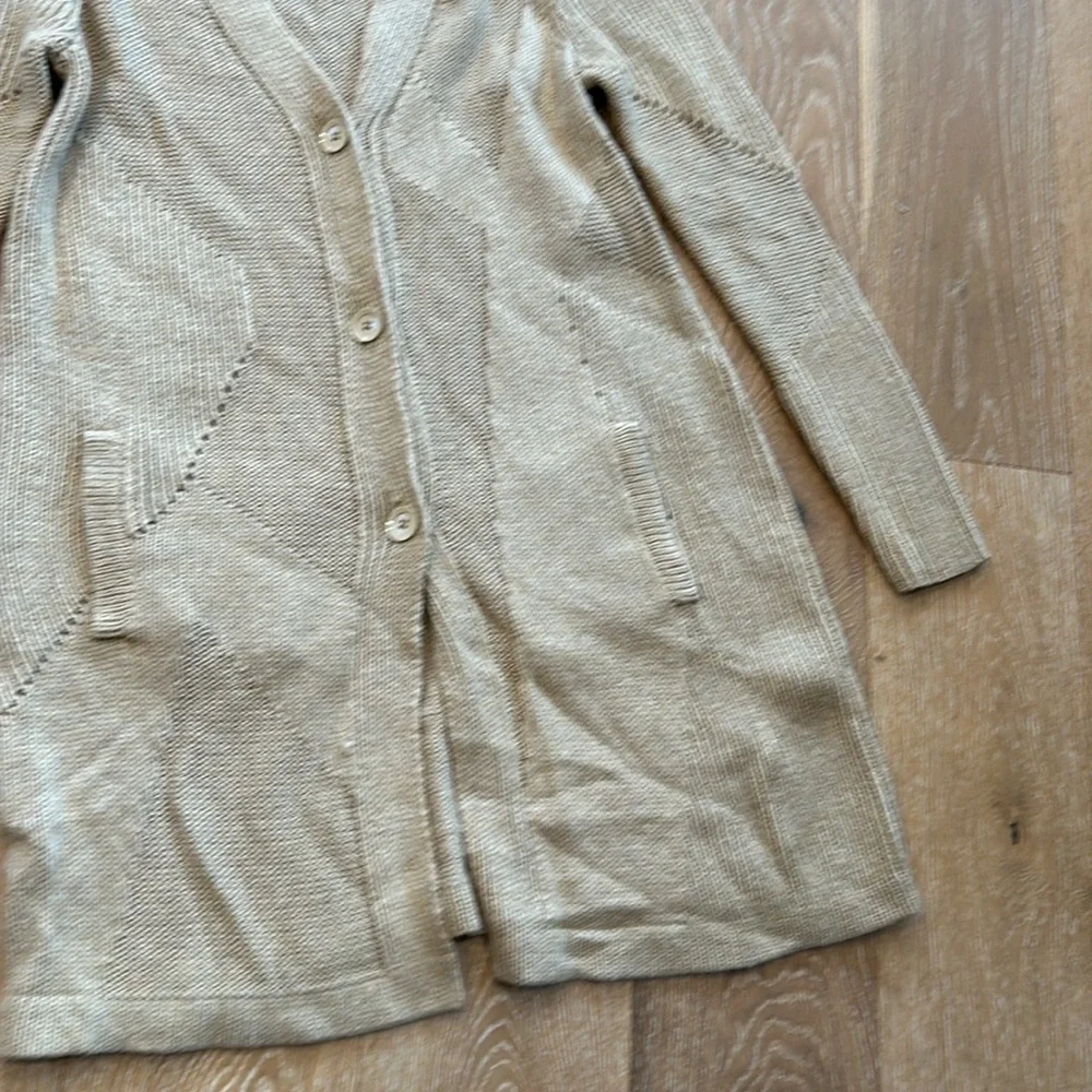 White House Black Market Long Cardigan Button Front Sweater
